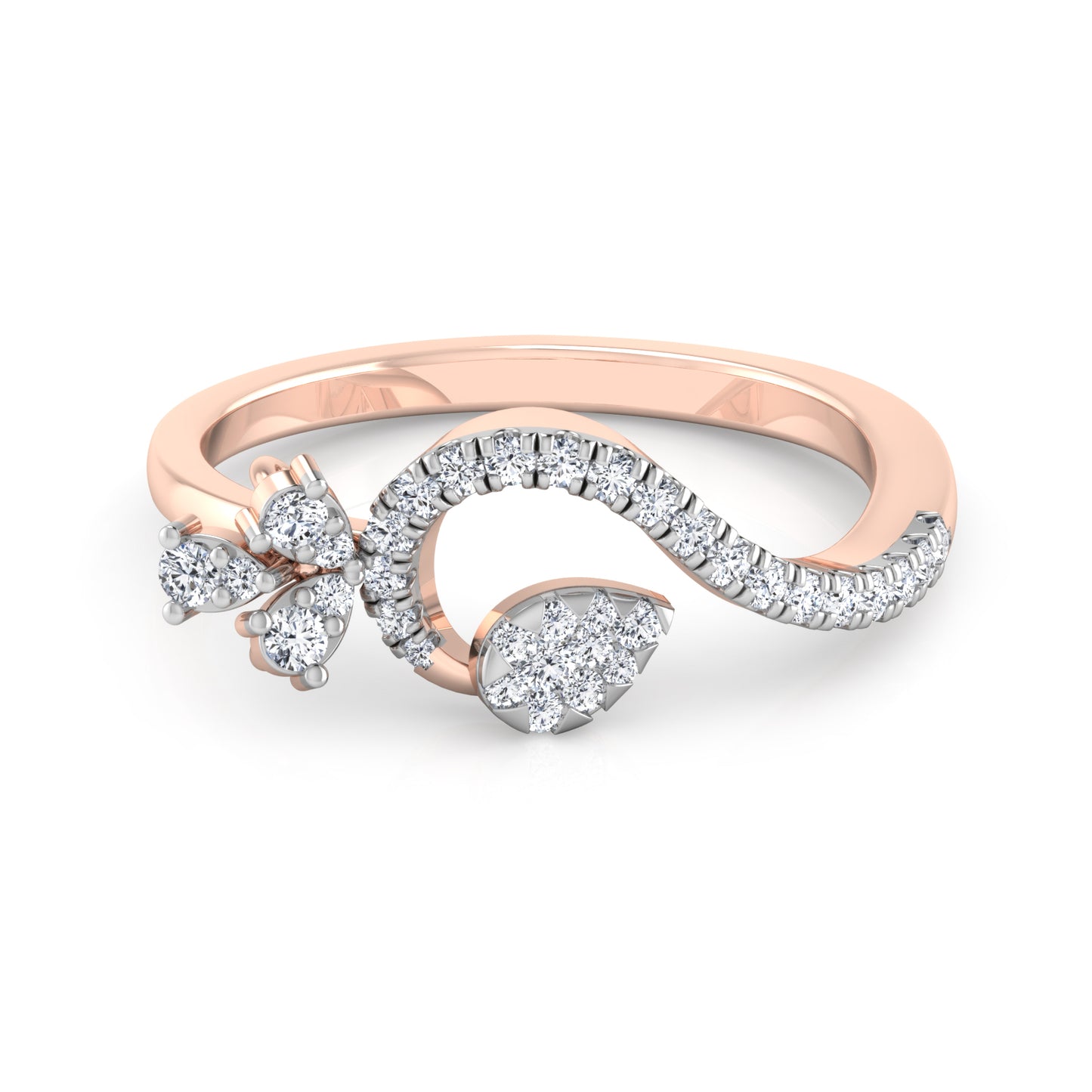 Opalescent Odyssey Opulence 14Kt Diamond Ring