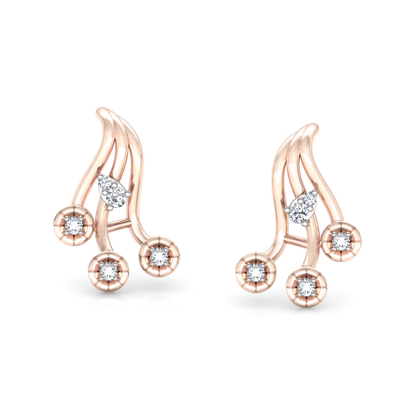 Twinkling Twirl Earrings 18K