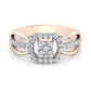 Celestial Citrine Cascade 14Kt Diamond Ring