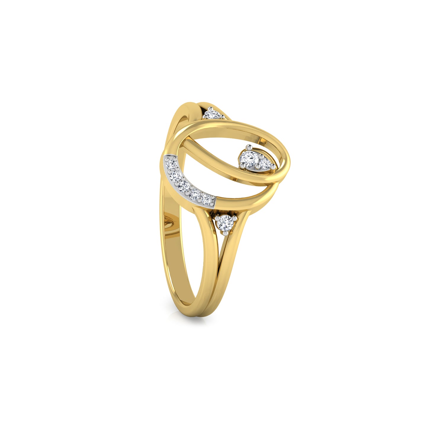 Ember Elegance Extravaganza 14Kt Diamond Ring