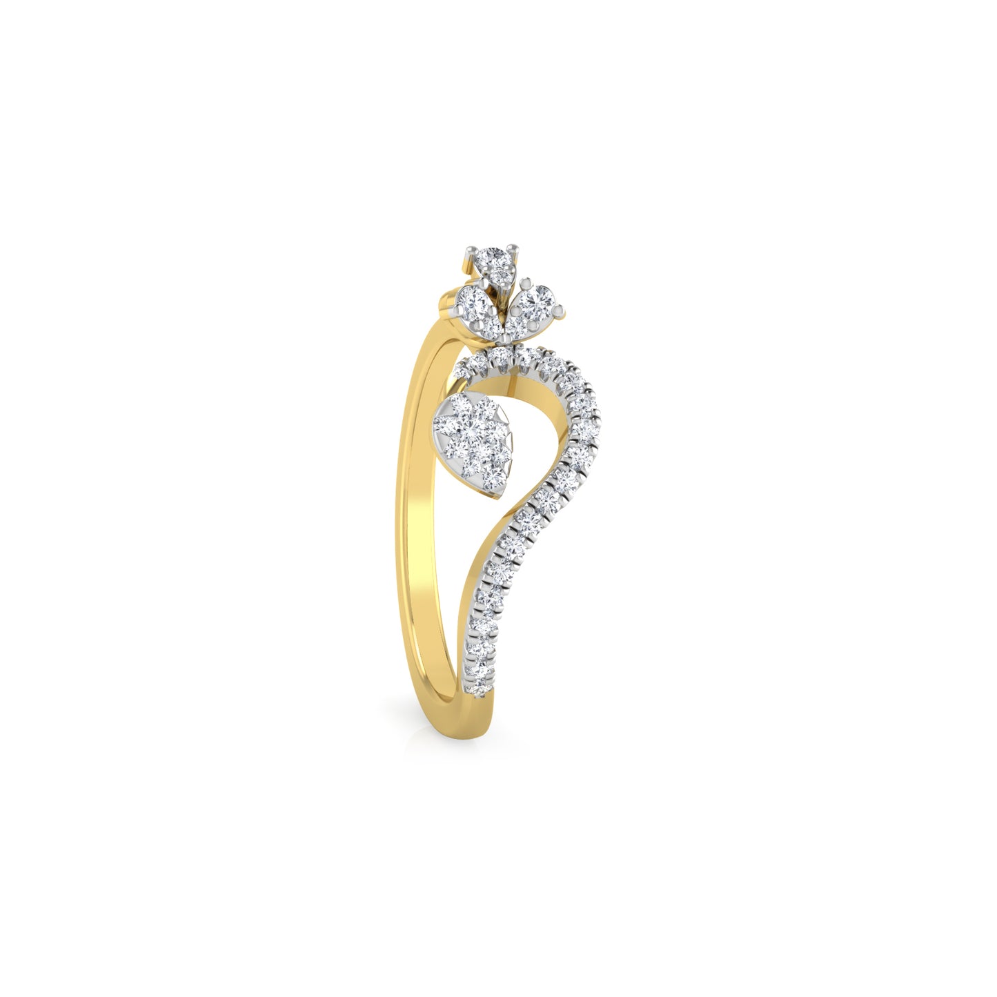Opalescent Odyssey Opulence 14Kt Diamond Ring