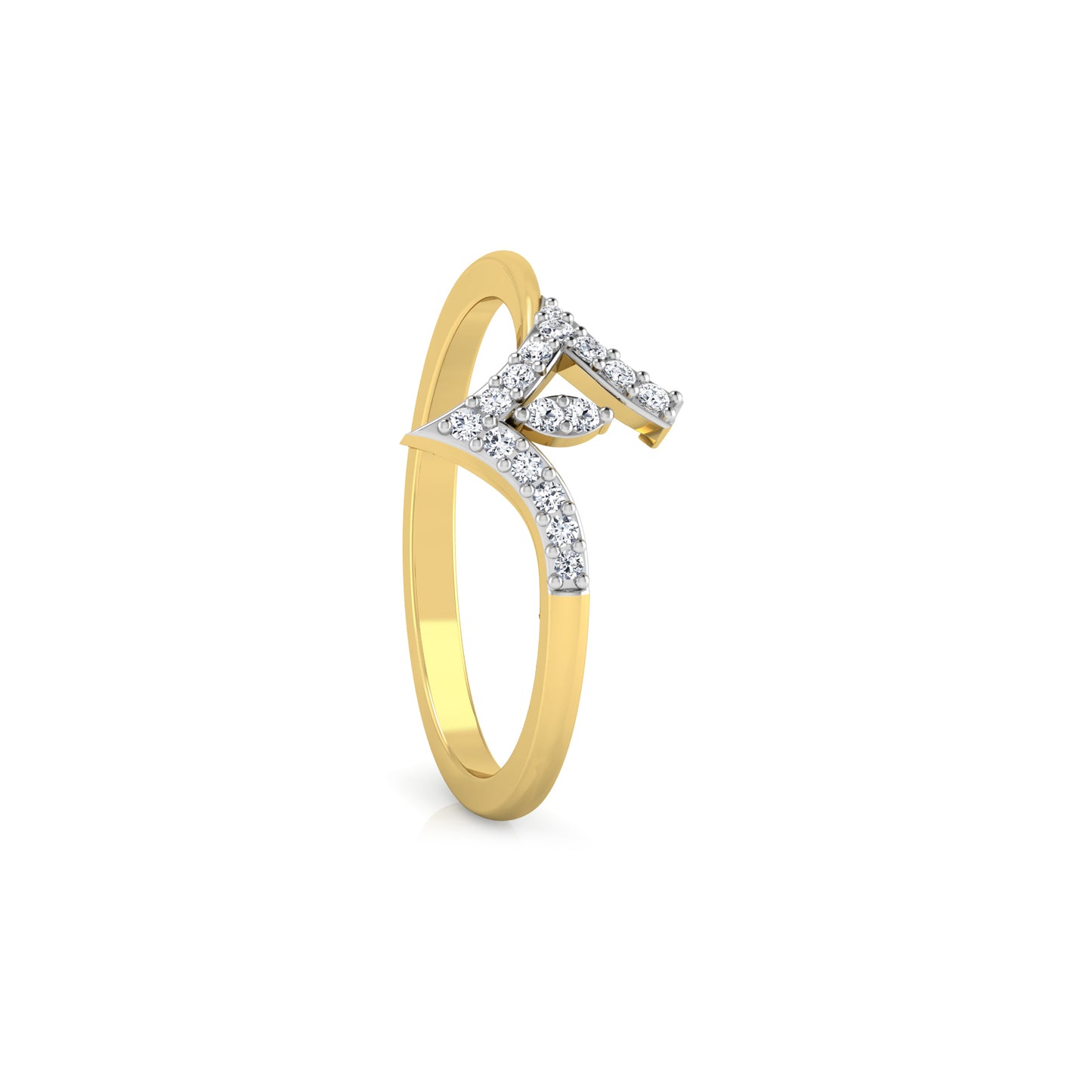 Ethereal Echo Elegance 18Kt Diamond Ring