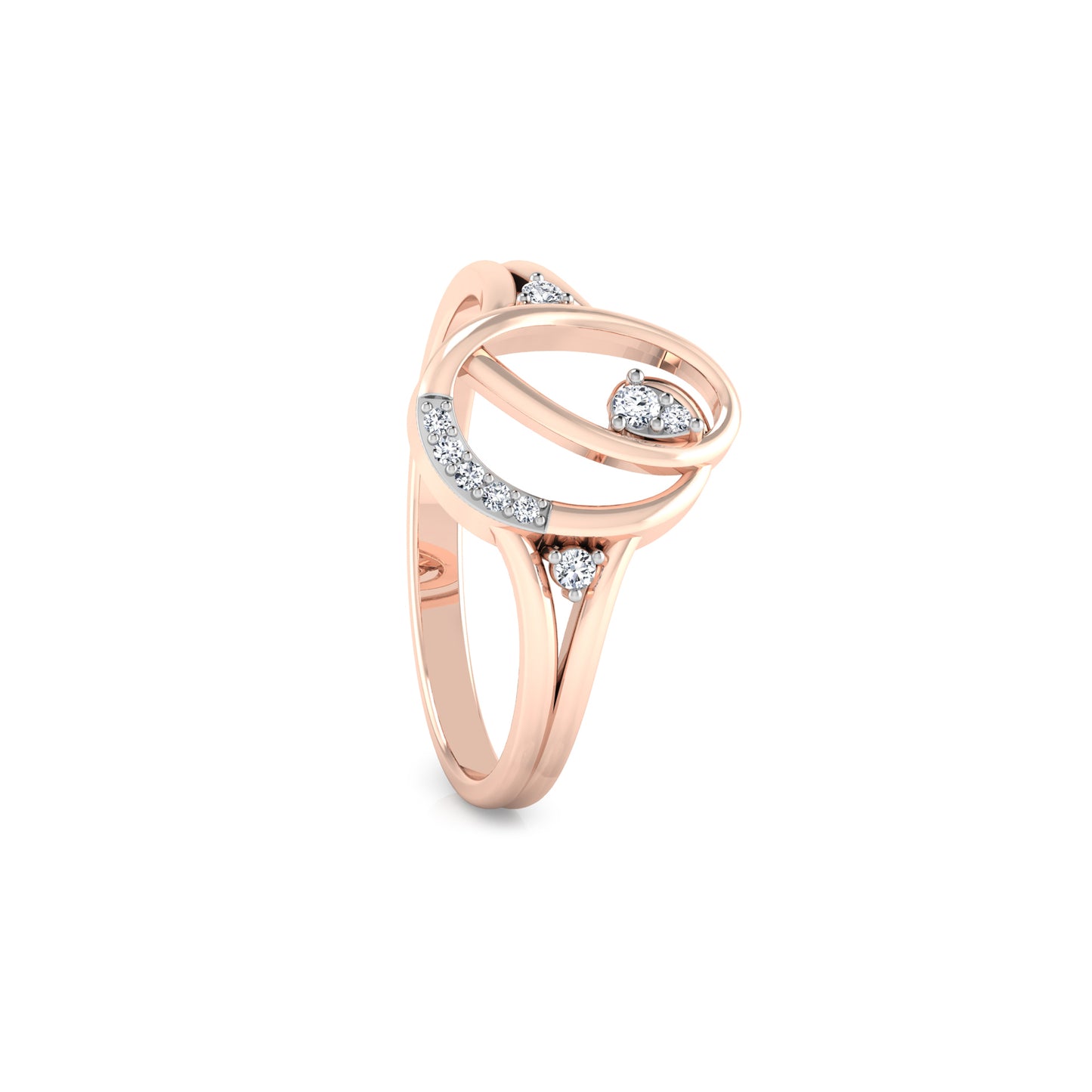 Ember Elegance Extravaganza 14Kt Diamond Ring