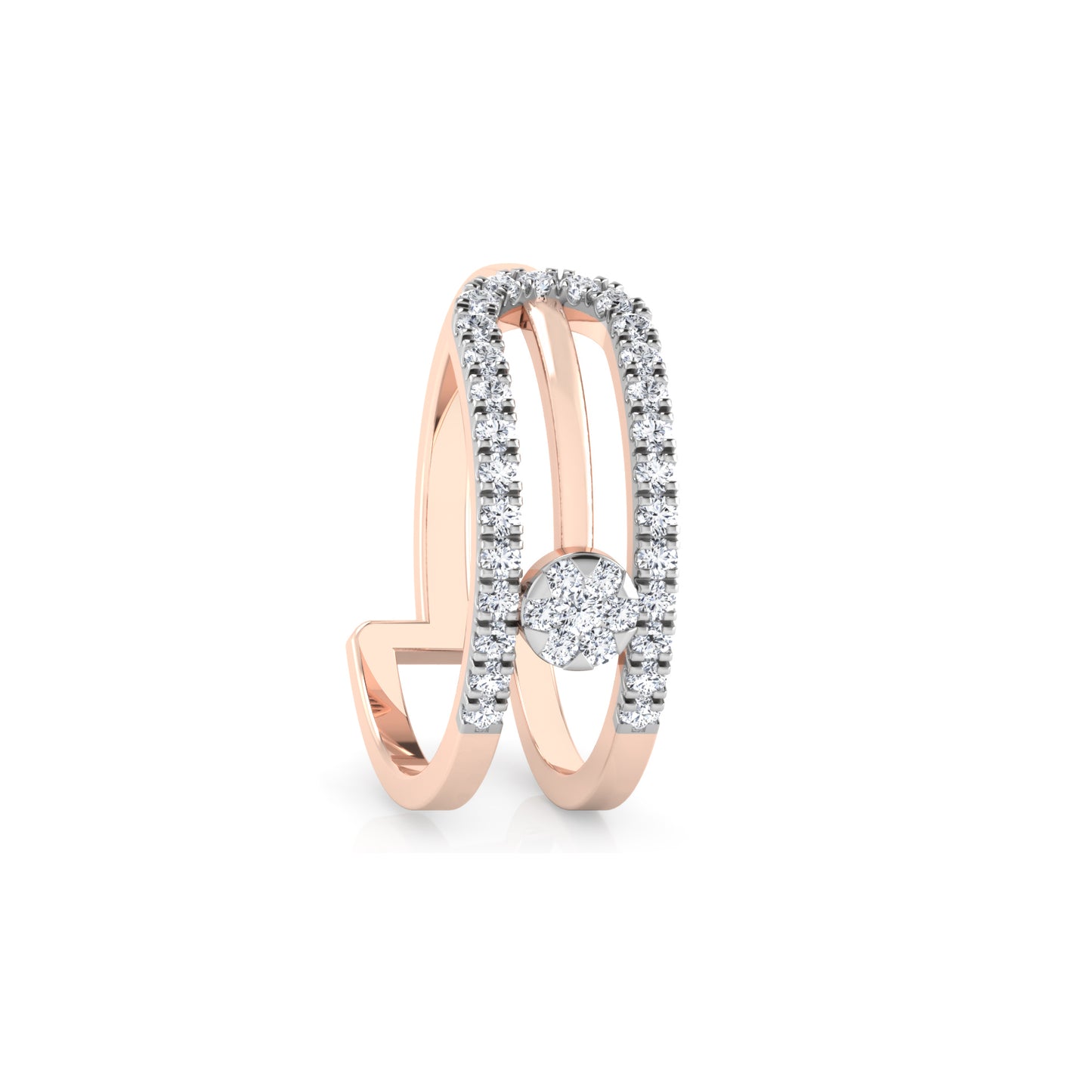 Rosewood Radiance 14Kt Diamond Ring