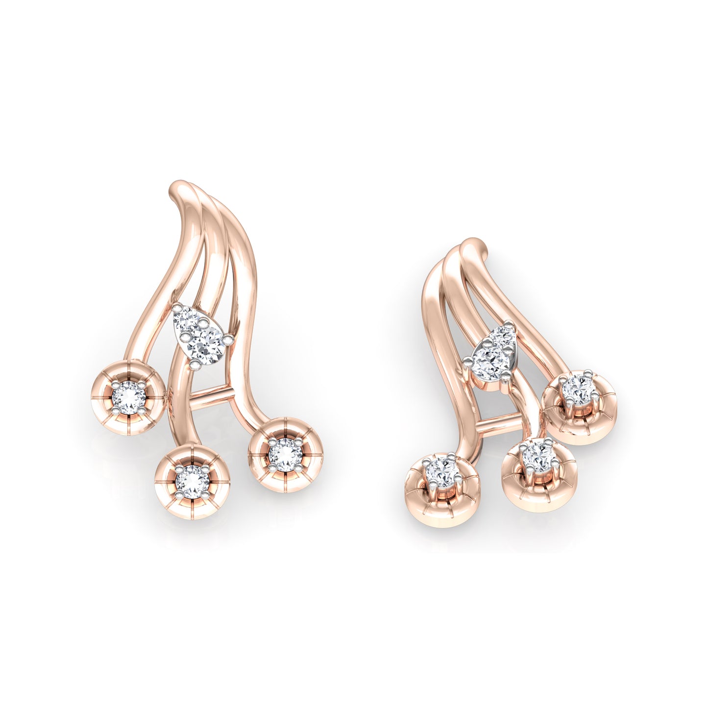 Twinkling Twirl Earrings 18K