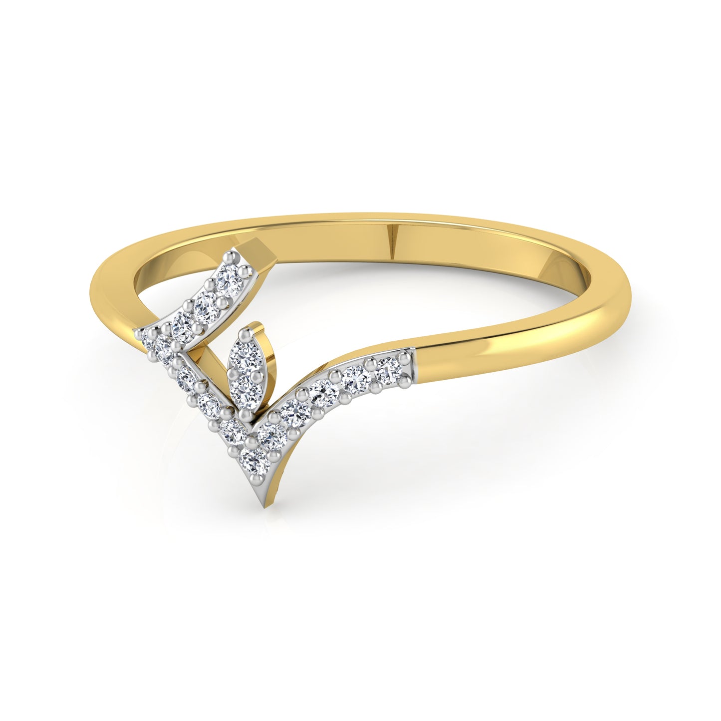 Ethereal Echo Elegance 18Kt Diamond Ring