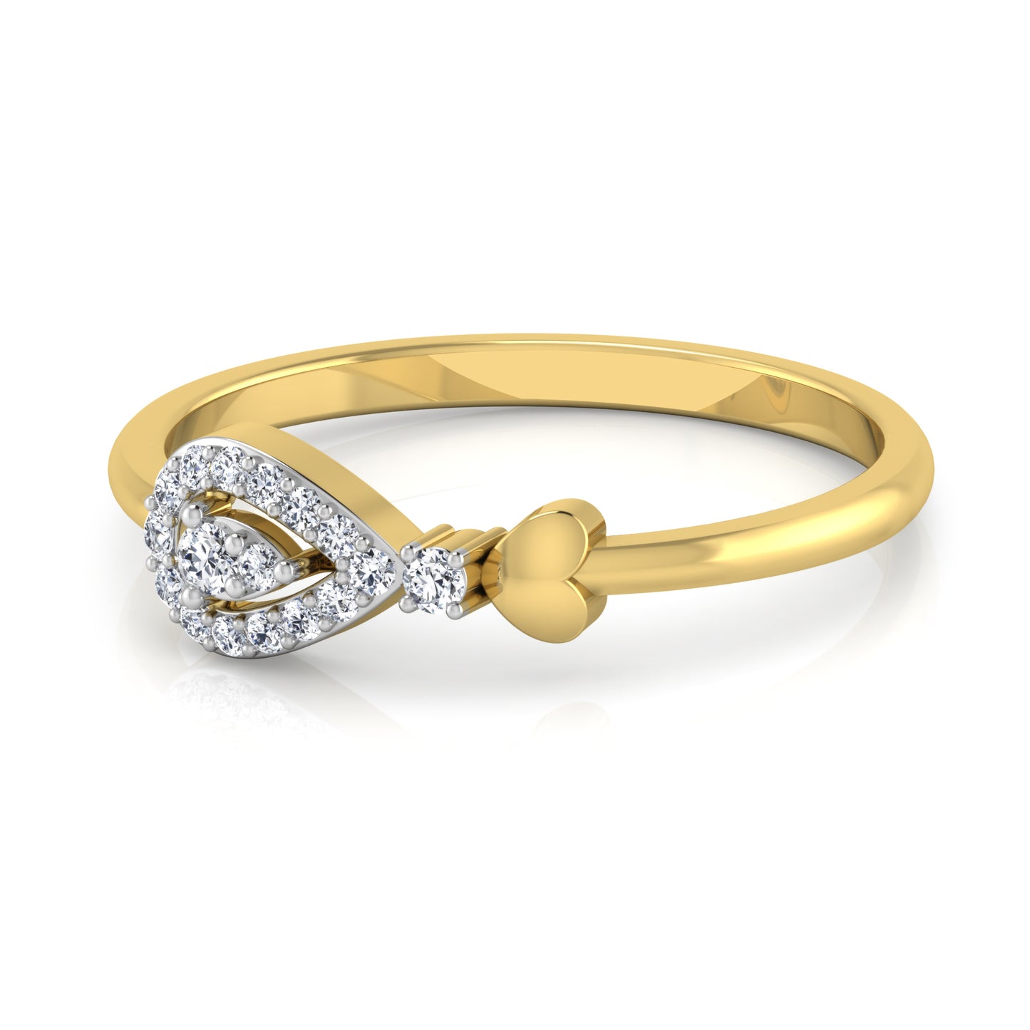 Blushing Blush Bouquet 18Kt Diamond Ring