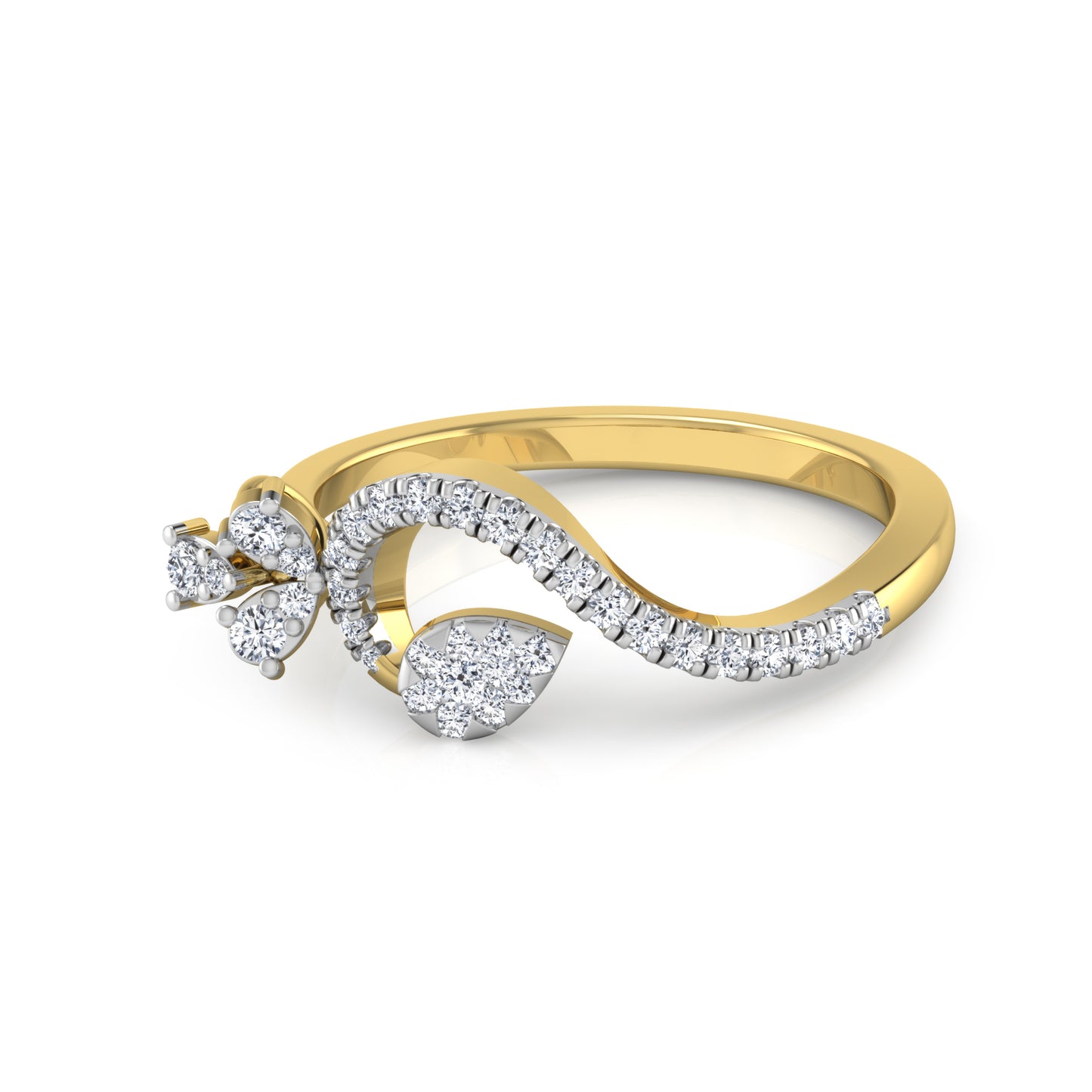 Opalescent Odyssey Opulence 14Kt Diamond Ring