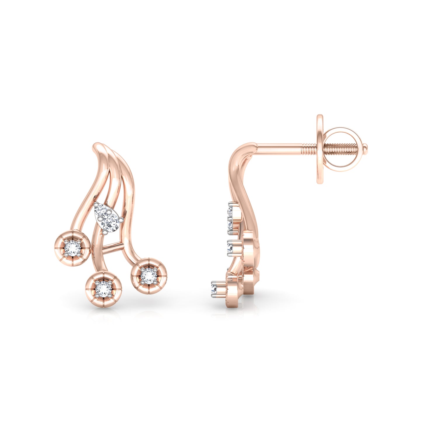Twinkling Twirl Earrings 18K