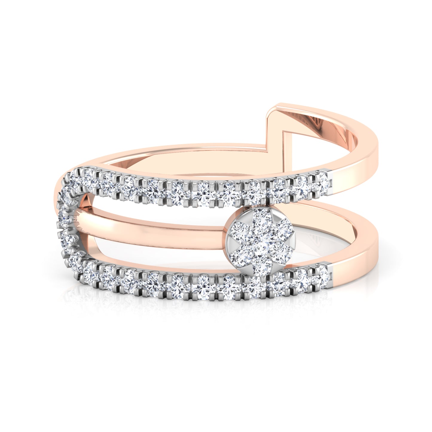 Rosewood Radiance 14Kt Diamond Ring