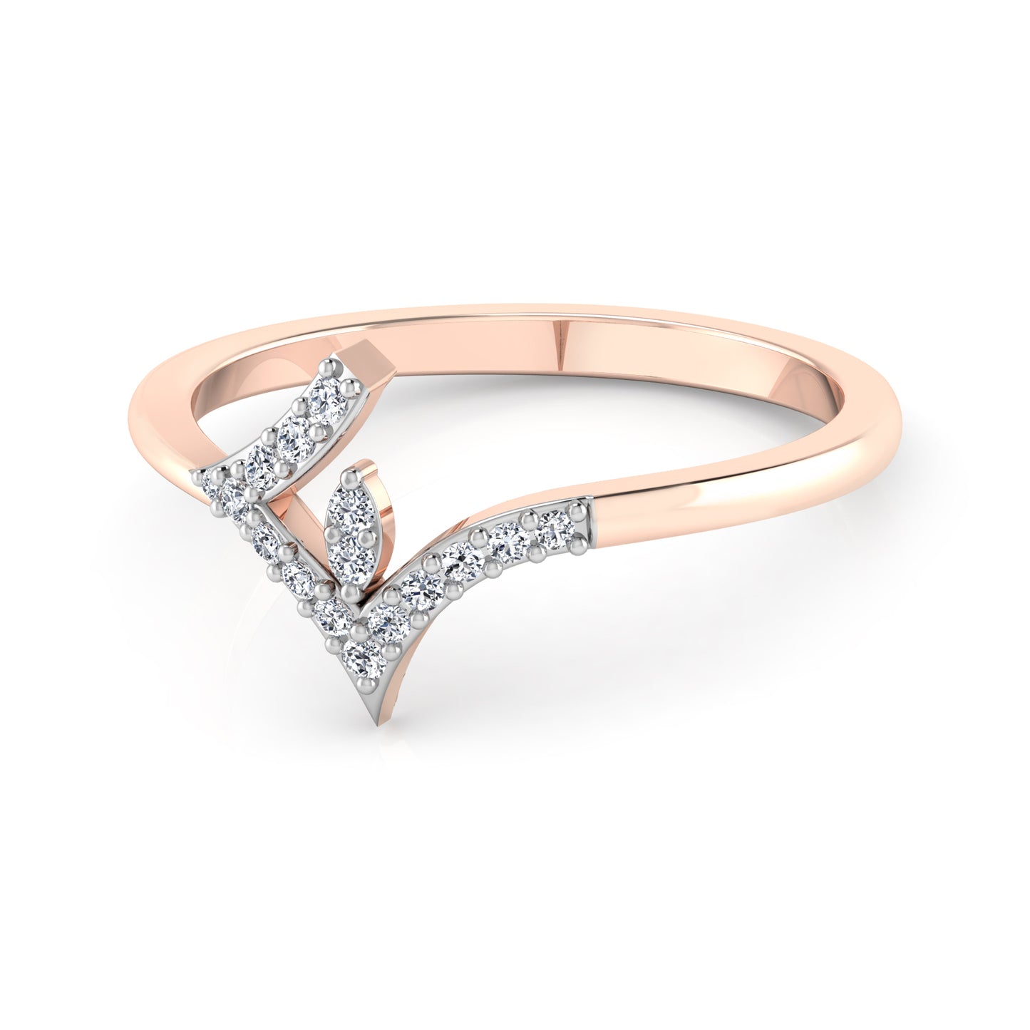Ethereal Echo Elegance 18Kt Diamond Ring