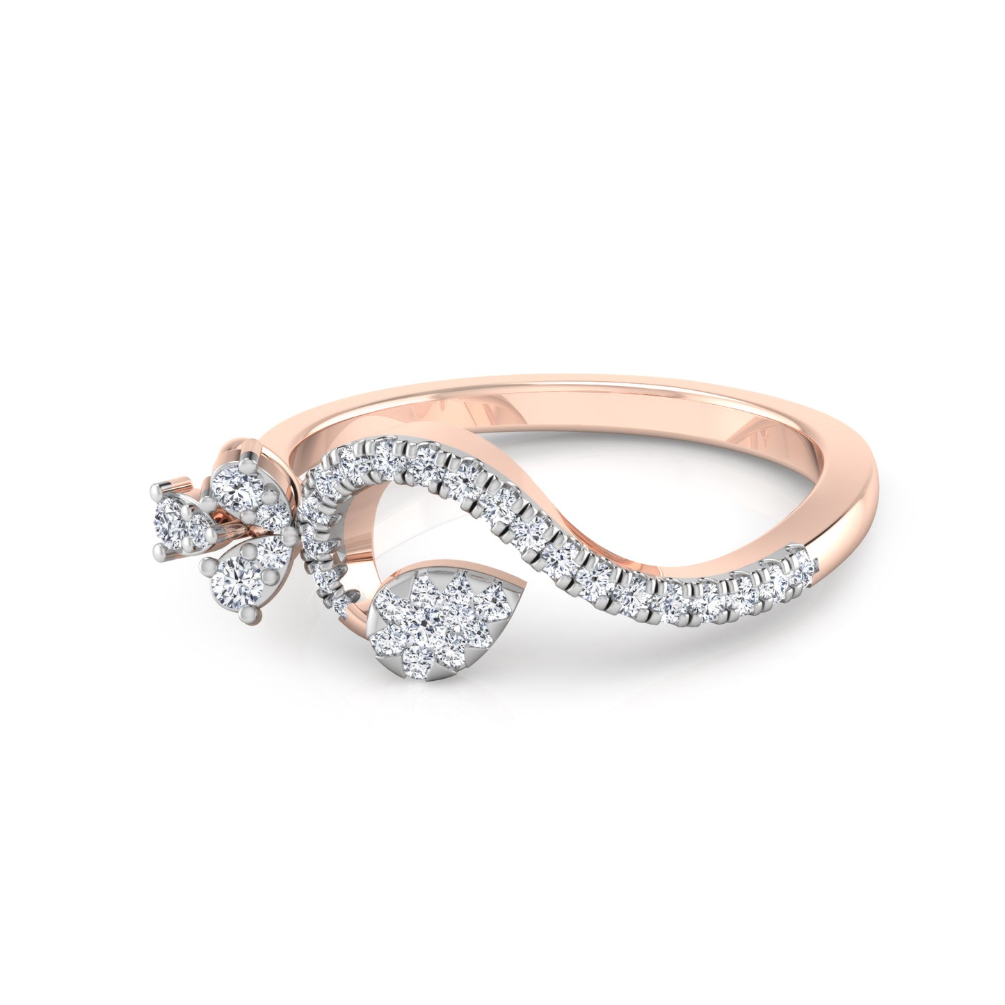 Opalescent Odyssey Opulence 14Kt Diamond Ring