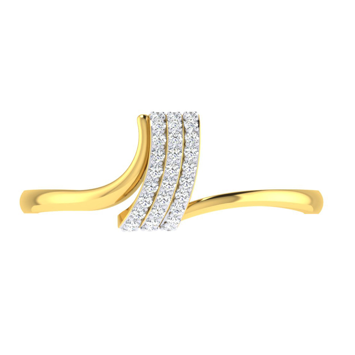 Radiant Reflections 14Kt Diamond Ring
