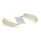Lustrous Lagoon Luminary 14Kt Diamond Ring