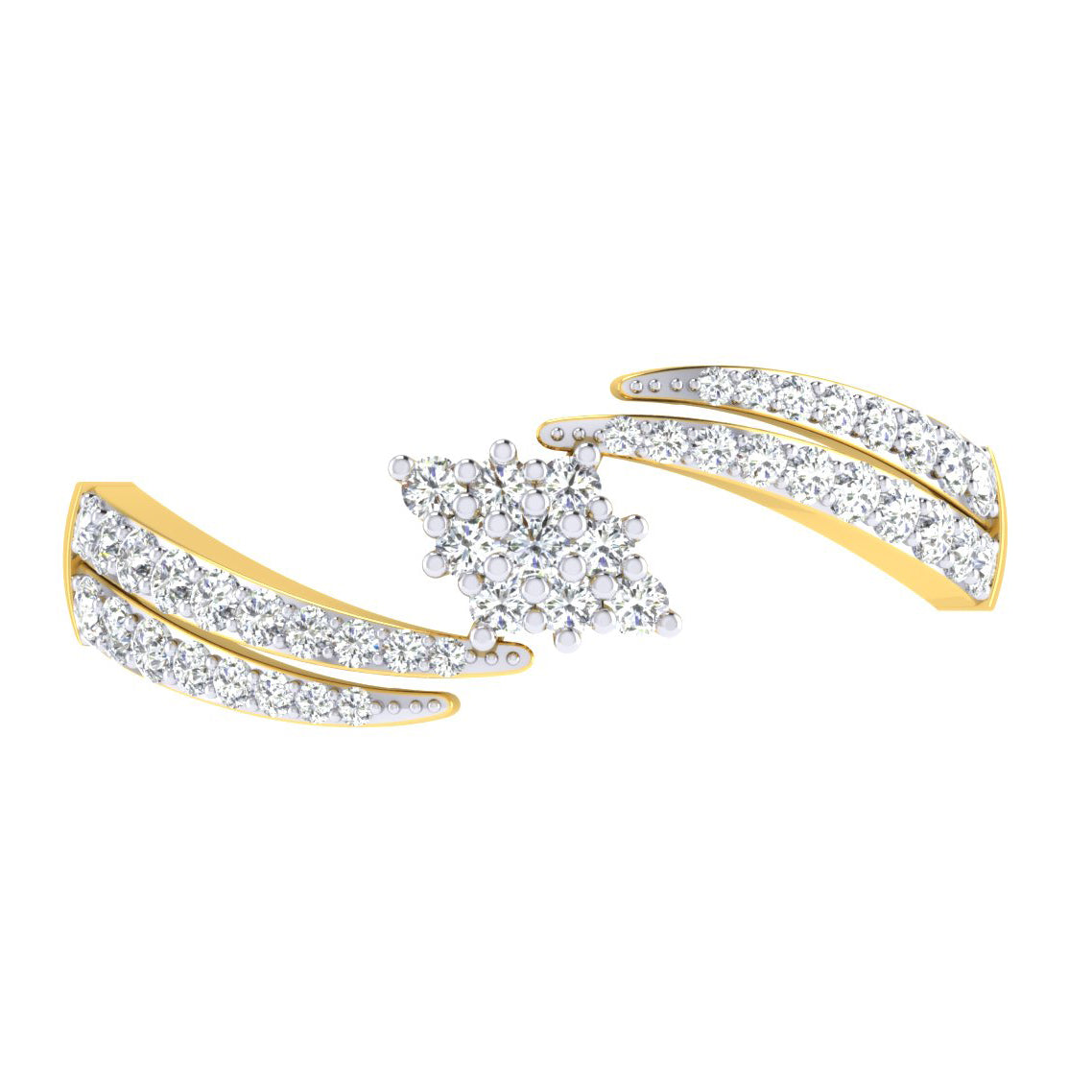 Lustrous Lagoon Luminary 14Kt Diamond Ring