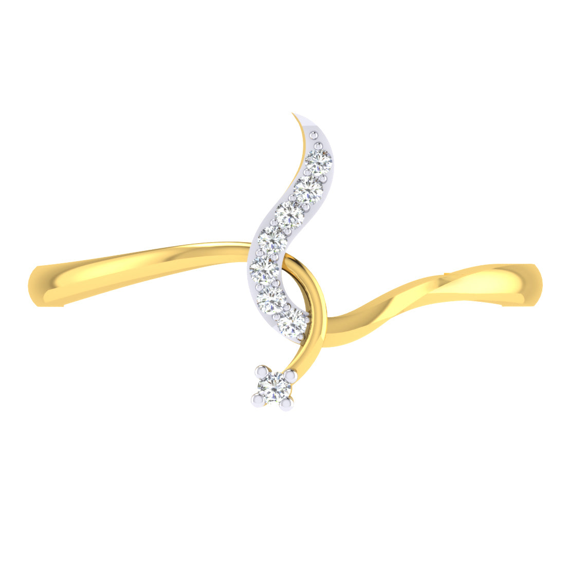 Tranquil Tides 18Kt Diamond Ring