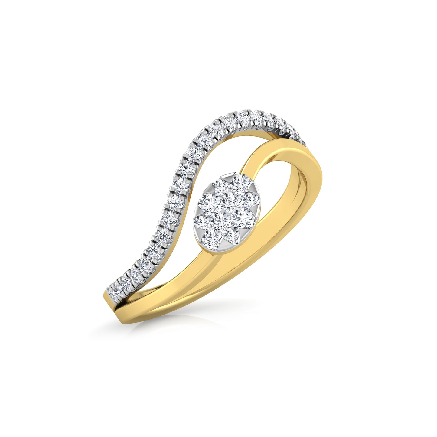 Lagoon Luminary 14Kt Diamond Ring