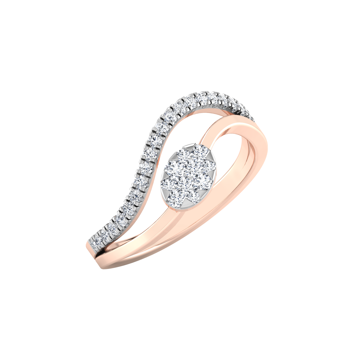 Lagoon Luminary 14Kt Diamond Ring