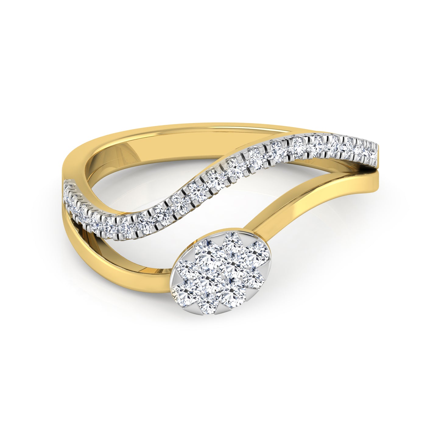 Lagoon Luminary 14Kt Diamond Ring