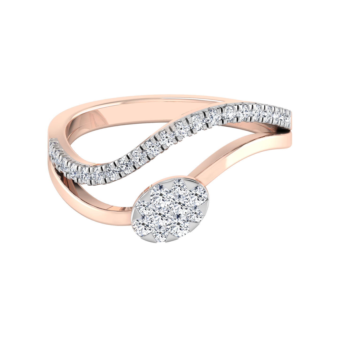 Lagoon Luminary 14Kt Diamond Ring