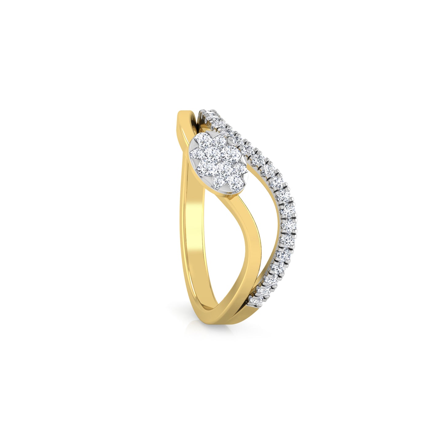 Lagoon Luminary 14Kt Diamond Ring