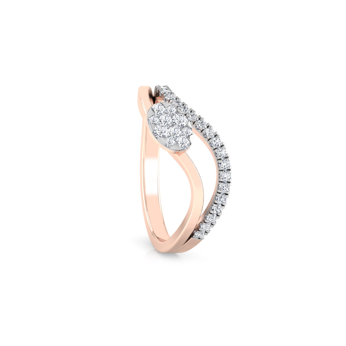 Lagoon Luminary 14Kt Diamond Ring