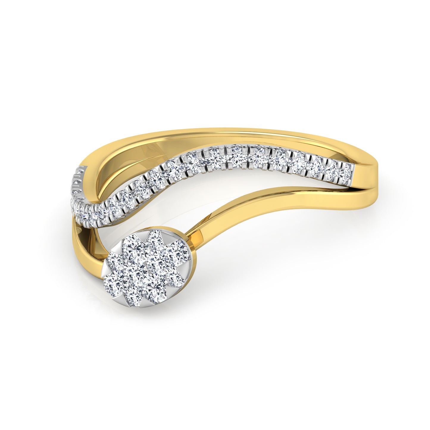 Lagoon Luminary 14Kt Diamond Ring